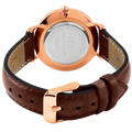 Daniel Wellington Petite St Mawes Black Dial Brown Leather Strap Watch For Women - DW00100169