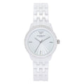 Emporio Armani Ceramic White Dial White Ceramic Bracelet Watch For Women - AR1477