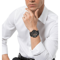 Diesel Big Daddy Chronograph Black Dial Black Steel Strap Watch For Men - DZ7312