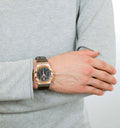 Maserati Potenza Black Dial Brown Leather Strap Watch For Men - R8851108014