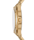 Michael Kors Lennox Gold Dial Gold Steel Strap Watch For Women - MK1062