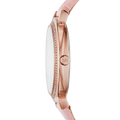 Michael Kors Cinthia Mother of Pearl Dial Pink Leather Strap Watch for Women - MK2663