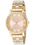 Michael Kors Norie Gold Dial Two Tone Steel Strap Watch for Women - MK3586
