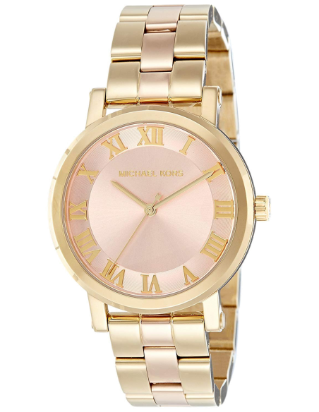 Michael Kors Norie Gold Dial Two Tone Steel Strap Watch for Women - MK3586