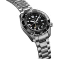 Seiko Prosprex Dark Depths GMT Automatic Black Dial Silver Steel Strap Watch For Men - SPB383J1