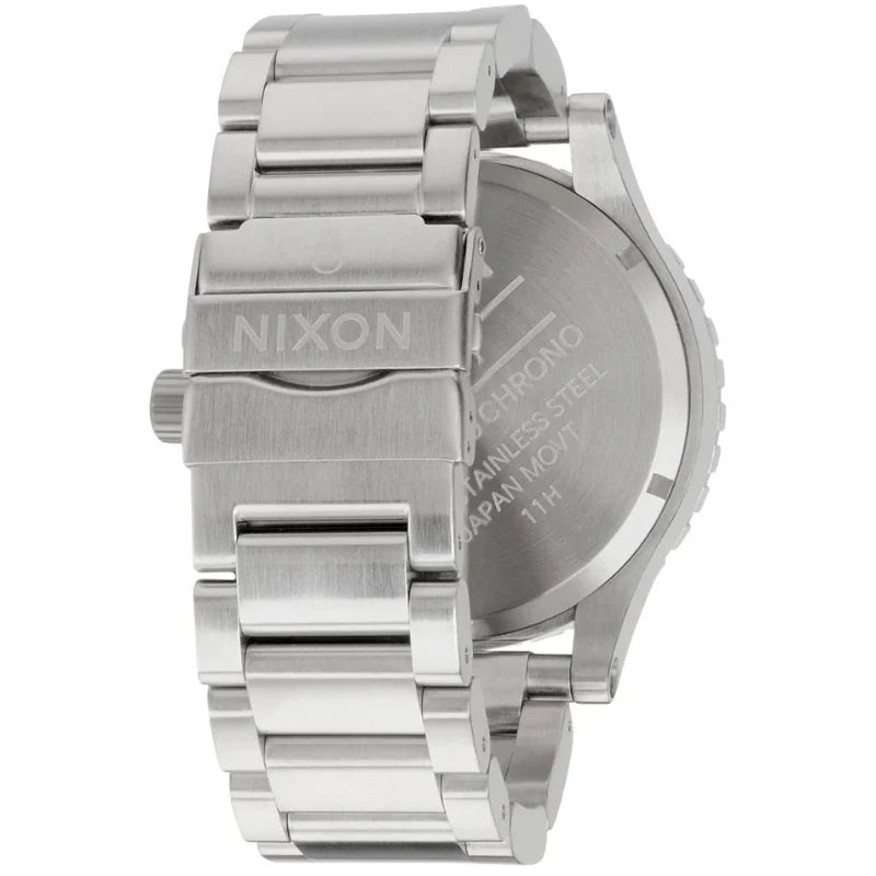 Nixon 51-30 Chrono Blue Dial Silver Steel Strap Watch for Men - A083-307