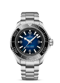 Omega Seamaster Planet Ocean 6000M Co Axial Master Chronometer Blue Dial Silver Steel Strap Watch for Men - 21530462103001