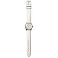 Gucci G-Timeless Mother of Pearl White Dial White Leather Strap Watch For Women - YA126597