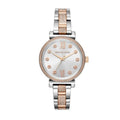 Michael Kors Sophie Chronograph Silver Dial Two Tone Steel Strap Watch For Women - MK3880