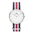 Daniel Wellington Classic Canterbury White Dial Two Tone NATO Strap Watch For Women - DW00100051