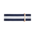 Daniel Wellington Classic Glasgow White Dial Two Tone NATO Strap Watch For Women - DW00100031