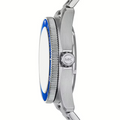 Michael Kors Maritime Three-Hand Blue Dial Silver Steel Strap Watch for Men - MK9160