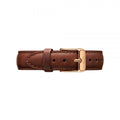 Daniel Wellington Petite St Mawes Black Dial Brown Leather Strap Watch For Women - DW00100169