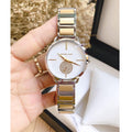 Michael Kors Silver Dial Two Tone Steel Strap Watch for Women - MK3679