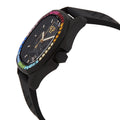 Philipp Plein Skeleton Spectre Black Dial Black Silicone Strap Watch for Men - PWRAA1023