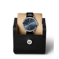 IWC Portofino Automatic Blue Dial Black Leather Strap Watch for Men - IW356523