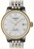 Tissot T Classic Le Locle Powermatic 80 Silver Dial Two Tone Steel Strap Watch For Men - T0064072203301