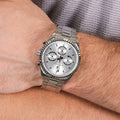 Maserati Competizione Silver Dial Silver Steel Strap Watch For Men - R8853100018