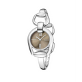 Gucci Horsebit Collection Quartz Brown Dial Silver Steel Strap Watch For Women - YA139501