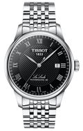 Tissot Le Locle Powermatic 80 Black Dial Silver Steel Strap Watch For Men - T006.407.11.053.00