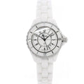 Chanel J12 Ceramic White Dial White Steel Strap Watch for Women - J12 H0968