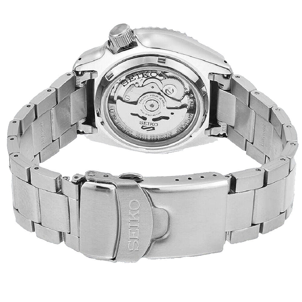 Seiko 5 Sports Special Edition Silver Dial Silver Steel Strap Watch For Men - SRPK09K1