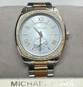 Michael Kors Bryn Quartz Blue Dial Two Tone Steel Strap Watch For Women - MK6136
