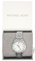Michael Kors Mindy White Dial Silver Steel Strap Watch For Women - MK7075