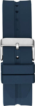 Guess Leo Chronograph Navy Blue Dial Blue Silicone Strap Watch For Men - GW0637G1