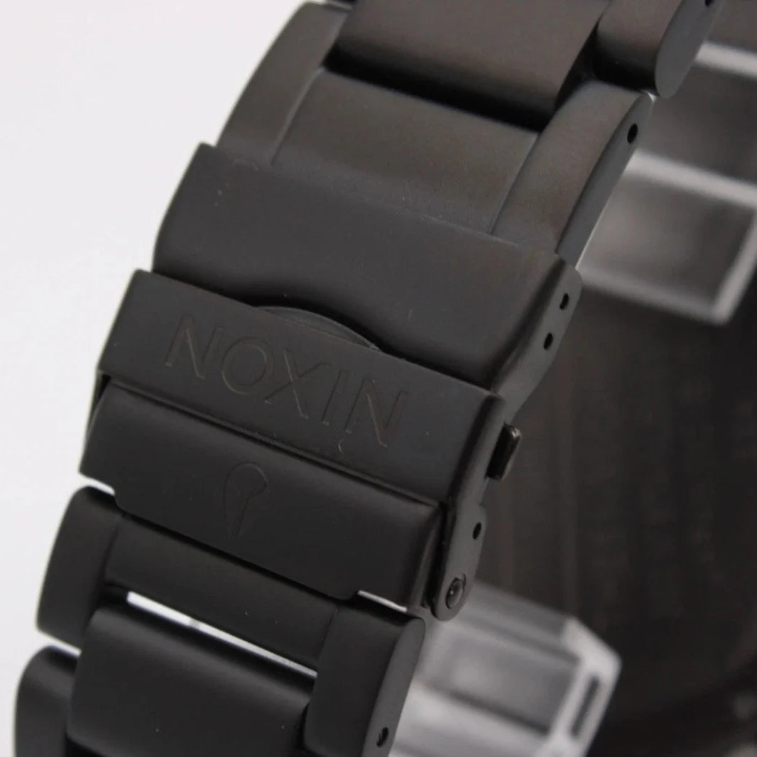 Nixon 51-30 Chrono Black Dial Black Steel Strap Watch for Men - A083-957