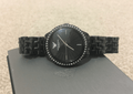 Emporio Armani Crystal Ceramica Black Dial Black Steel Strap Watch For Women - AR1478