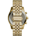 Michael Kors Lexington Crystals Gold Dial Gold Steel Strap Watch for Men - MK8494