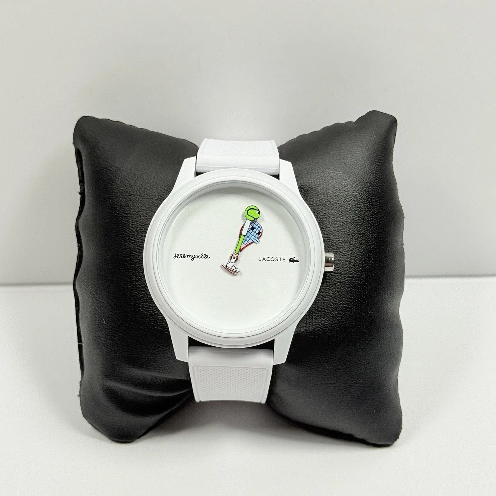 Lacoste Jeremyville White Dial White Silicone Strap Watch for Men - 2011072