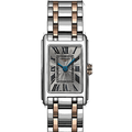 Longines Dolcevita 18K Gold Silver Dial Two Tone Steel Strap Watch for Women - L5.258.5.71.7