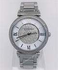 Michael Kors Caitlin Crystal Dial Silver Steel Strap Watch for Women - MK3331