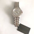 Bulova Octova Crystal Silver Dial Two Tone Steel Strap Watch for Men - 98C133