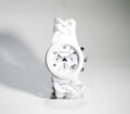 Michael Kors Ceramic White Dial White Steel Strap Watch for Women - MK5387