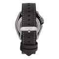 Seiko 5 Sports SKX GMT Automatic Mocha Black Dial Brown Leather Strap Watch For Men - SSK036K1