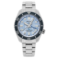 Seiko Prospex Limited Edition Automatic GMT Glacier Blue Dial Silver Steel Strap Watch For Men - SPB385J1
