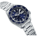 Seiko 5 Sports Automatic Blue Dial Silver Steel Strap Watch for Men - SRPK97K1