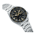 Seiko 5 Sport Automatic SKX Series Black Dial Silver Steel Strap Watch for Men - SRPK99K1