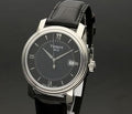 Tissot T Classic Bridgeport Black Dial Black Leather Strap Watch For Women - T097.010.16.058.00