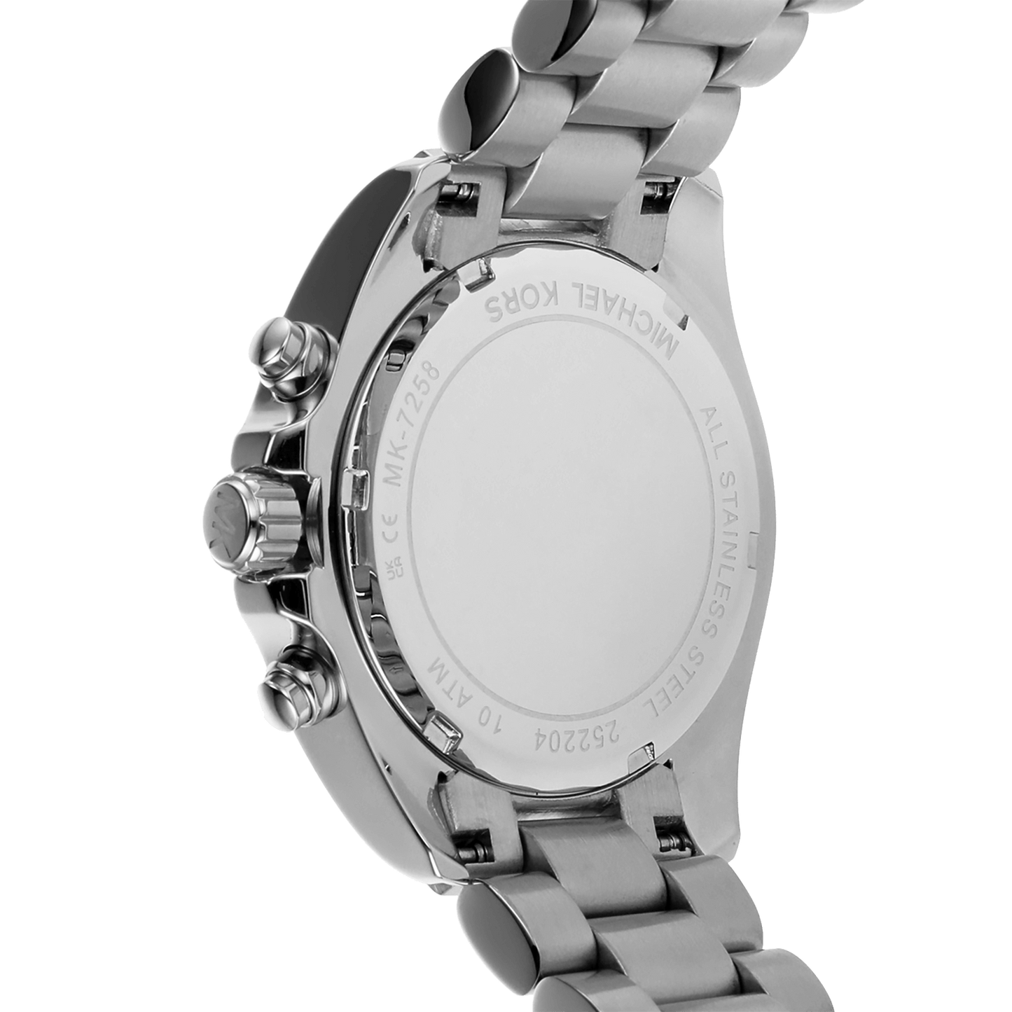 Michael Kors Bradshaw Chronograph White Dial Two Tone Steel Strap Watch For Women - MK7258