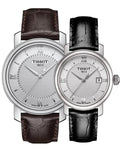 Tissot T Classic Bridgeport Silver Dial Brown Leather Strap Watch For Men - T097.410.16.038.00