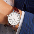 Tissot T Classic Everytime White Dial Brown Leather Strap Watch For Men - T109.410.16.033.00