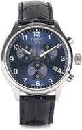 Tissot Chrono XL Viral Kohli Special Edition Blue Dial Blue Leather Strap Watch For Men - T116.617.16.047.01