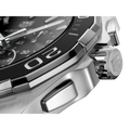 Tag Heuer Aquaracer Calibre 16 Day-Date Black Dial Silver Steel Strap Watch for Men - CAY211A.BA0927