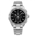 Tag Heuer Aquaracer Chronograph Black Dial Silver Steel Strap Watch for Men - CAY1110.BA0927