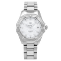 Tag Heuer Aquaracer Diamonds Mother of Pearl Dial Silver Steel Strap Watch for Women - WBD131B.BA0748