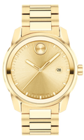 Movado Bold Verso Gold Dial Gold Steel Strap Watch for Men - 3600861